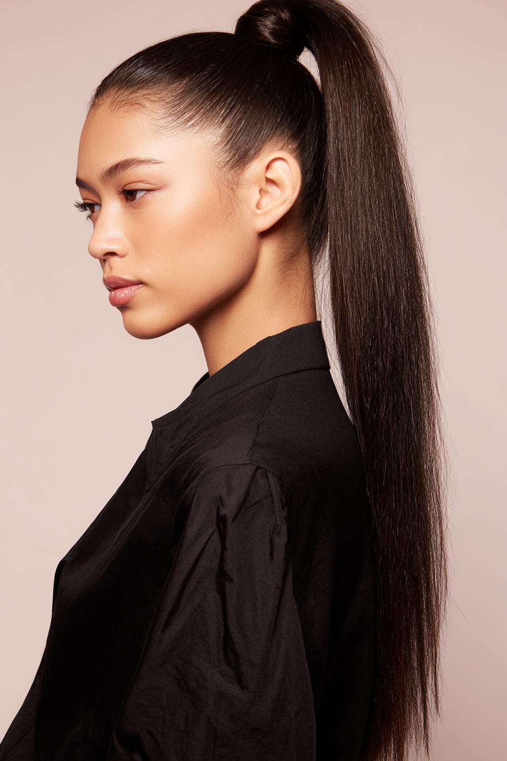 10. Fresh Hair Ideas 2026: Sleek High Ponytail with Wrapped Base Detail