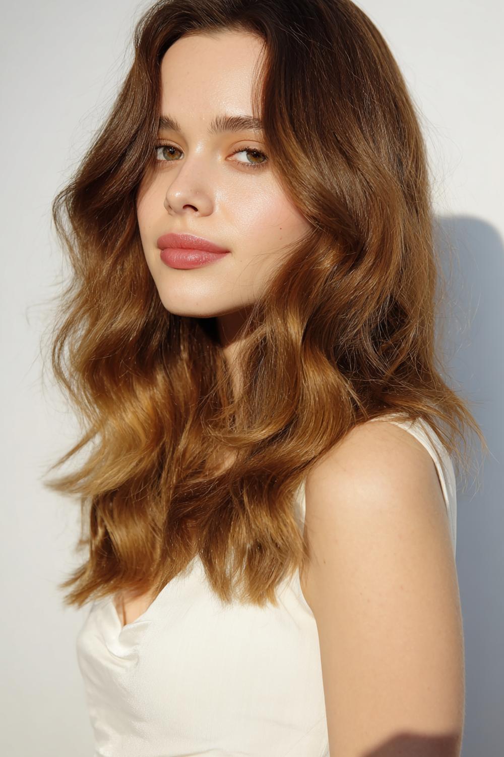 13. Fresh Hair Ideas 2026: Soft Hollywood Waves with Brushed-Out Volume