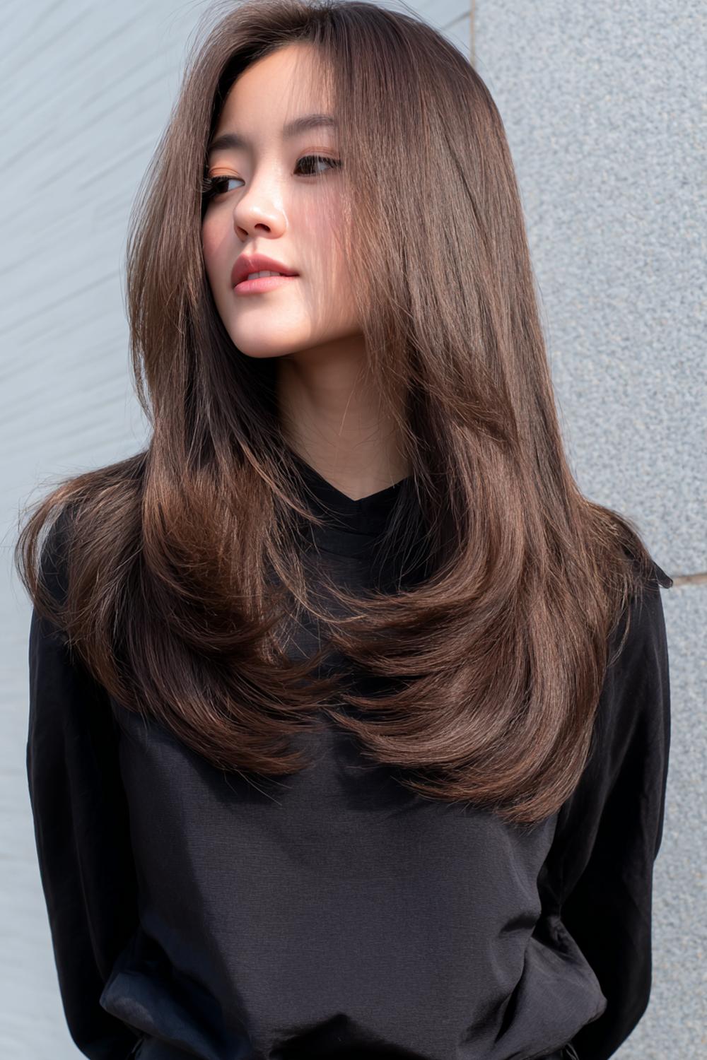5. New Hairstyles 2026 Butterfly Layers with Bouncy Blowout