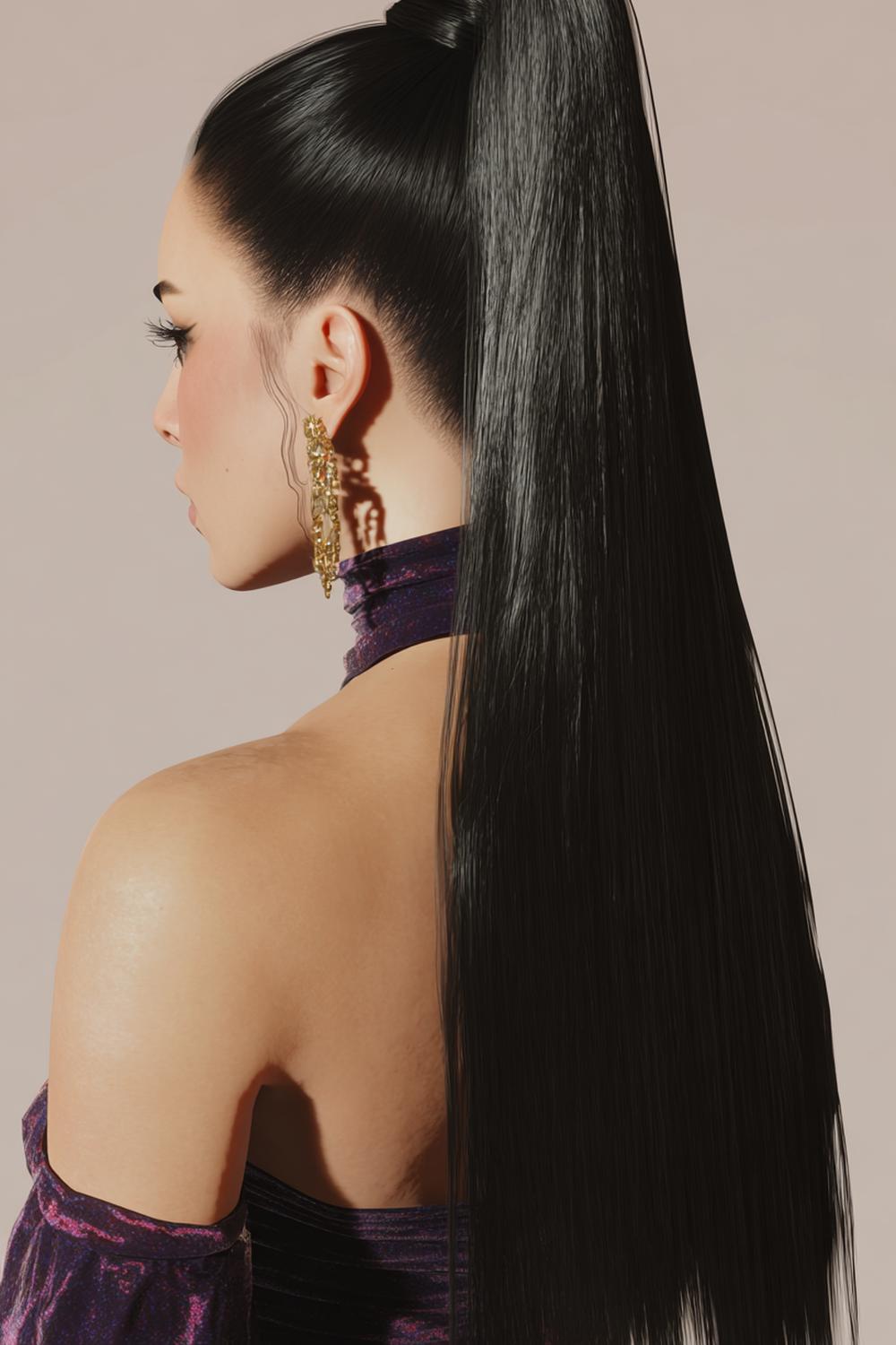 8. New Hairstyles 2026 Sleek High Ponytail with Wrapped Base