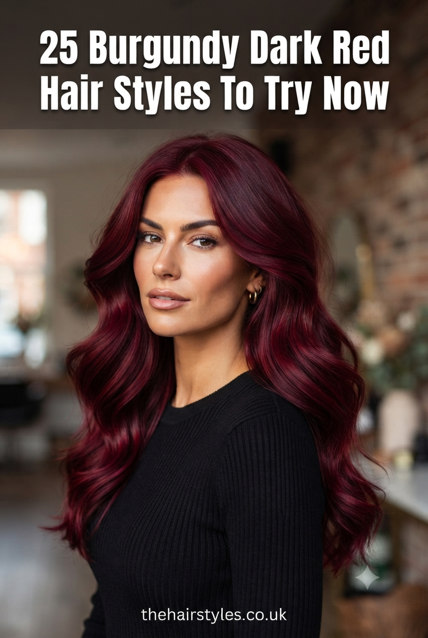 25 Burgundy Dark Red Hair Styles To Try Now