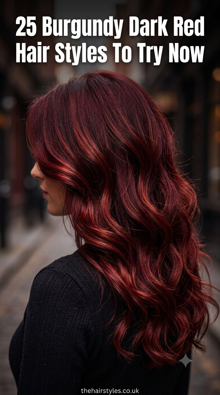 25 Burgundy Dark Red Hair Styles To Try Now