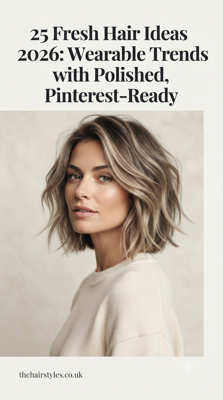 25 Fresh Hair Ideas 2026: Wearable Trends with Polished, Pinterest-Ready Detail