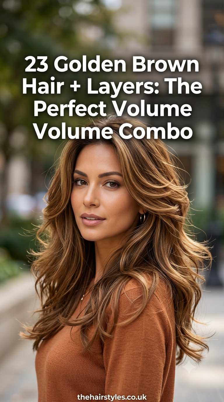 23 Golden Brown Hair + Layers: The Perfect Volume Combo