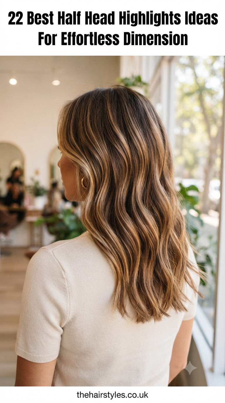 22 Best Half Head Highlights Ideas For Effortless Dimension