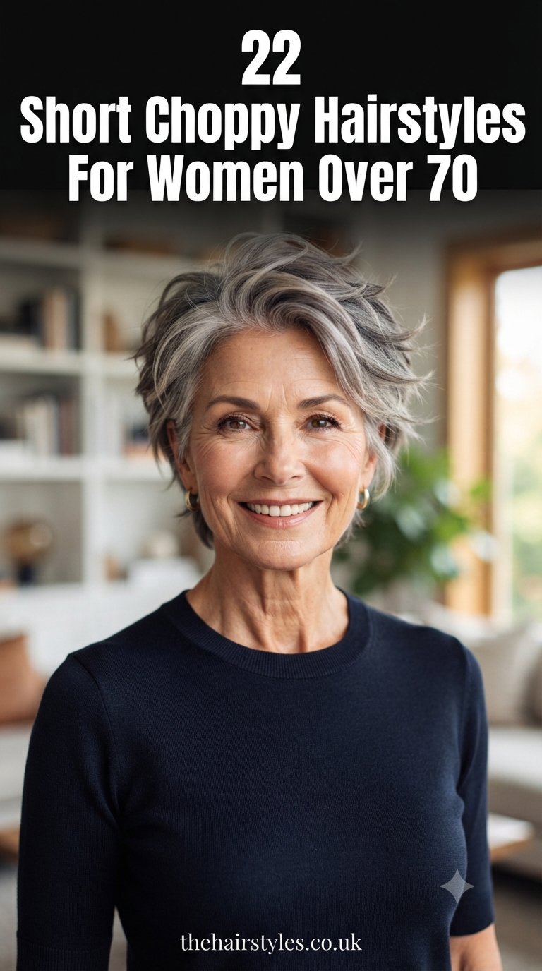 22 Short Choppy Hairstyles For Women Over 70