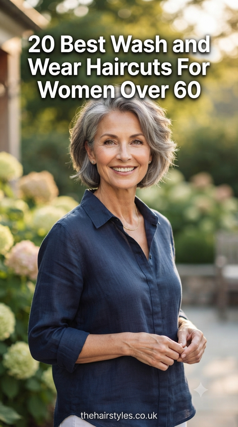 20 Best Wash and Wear Haircuts For Women Over 60